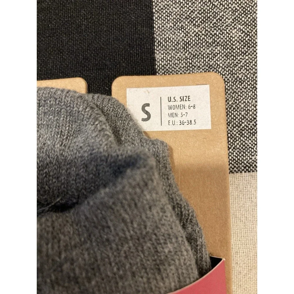 Bellarina Grip Toe Socks Gray And Pink‎ Sz Small Organic Cotton Pilates Yoga